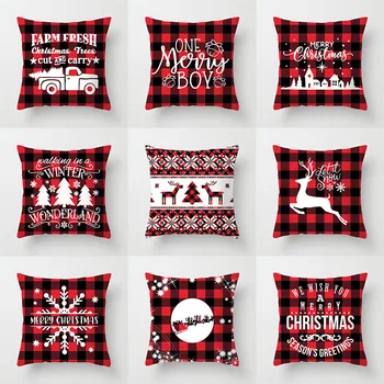 Tas pats dekoratyvinis pagalvės užvalkalas Linksmų Kalėdų mados pagalvės užvalkalas Namų dekoravimo pagalvėlės užvalkalas