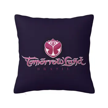 Tomorrowland logotipo pagalvėlės užvalkalas Elektroninis šokis Minkštas prabangus pagalvės užvalkalas automobilio sofai