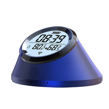 Tuya Zigbee išmanusis temperatūros drėgmės jutiklis Laikrodis Patalpų termometras su LCD ekranu 
