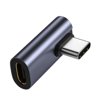USB C adapteris 90 laipsnių žemas C tipo vyrų ir moterų plėstuvo palaikymas 3.1 Duomenų perdavimas