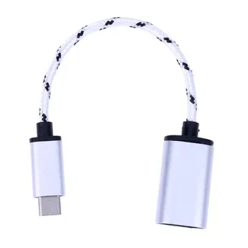 USB C Vyriškas į USB A tipo moteriškas adapteris Sinchronizavimo duomenų centras OTG funkcijų keitiklis Greito įkrovimo duomenų kabelio laidas