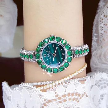 UTHAI Naujas moteriškas laikrodis Neperšlampamas temperamentas Lengvas prabangus retro moteriškas malachitų apyrankė Ponios mados laikrodžio laikrodžių dovana