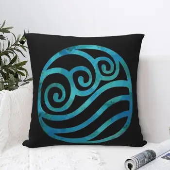 Vandens gentis Akvarelės simbolis ant pagalvės dėklo Pagalvės užvalkalas Minkštas pagalvės užvalkalas Pagalvės Pagalvės Dekoras namai