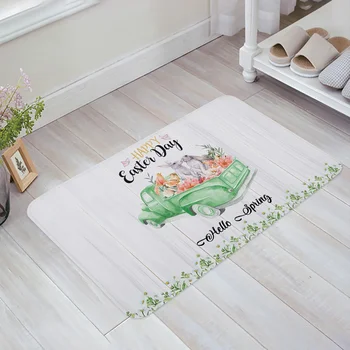 Velykų zuikis Sunkvežimio gėlės Ramunės durų kilimėliai Neslystantys namų dekoro grindys Kilimas Durų kilimėlis vonios kambariui Virtuvės įėjimo kilimėliai