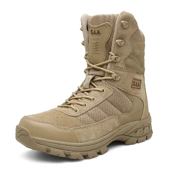 Vyriški kariniai batai Koviniai kulkšnies batai Taktiniai didelio dydžio kariniai batai 2023 m nauji vyriški darbo saugos batai motociklų batai
