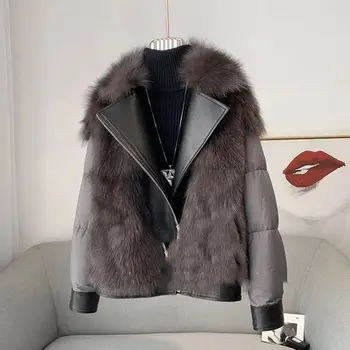 Winter Zipper Fly Flocking Short Coat Jacket Cozy Fluffy S Coats Casual Furry Faux Women Fake T62